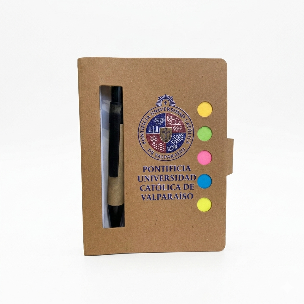 Libreta Memo Eco con Bolígrafo PUCV